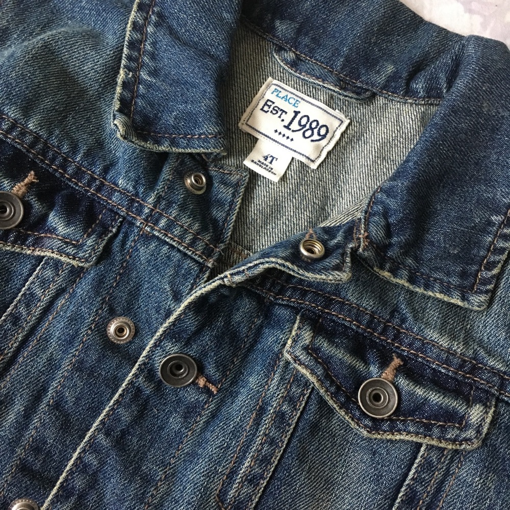 Like New Children's Place 4T Unisex Denim Jacket